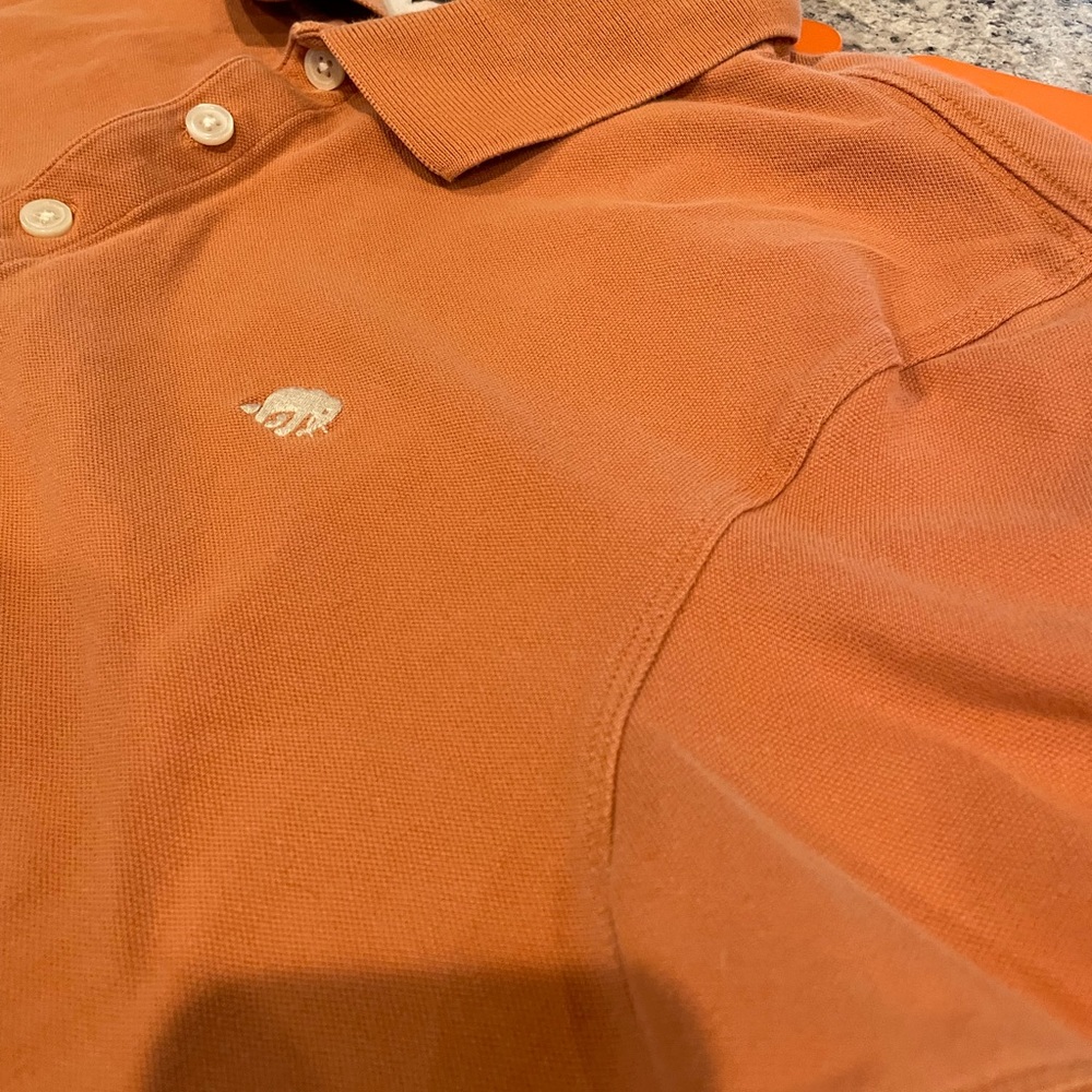 Banana Republuc mens orange XL polo with their iconic elephant logo - Picture 2 of 5